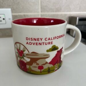 Disney California Adventure Mug - Red and White
